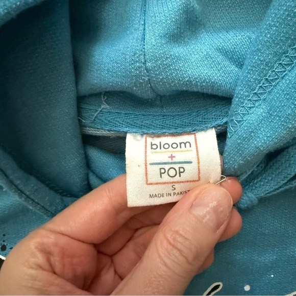 Y2K Bloom + Pop Teal Rehoboth Beach Hoodie with Butterfly Graphic - Picture 4 of 5